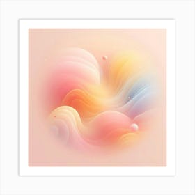 Abstract Watercolor Background 1 Art Print