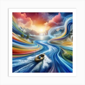 Rainbow River Art Print