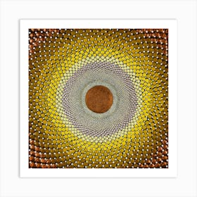 Ancient Gold Portal Square Art Print