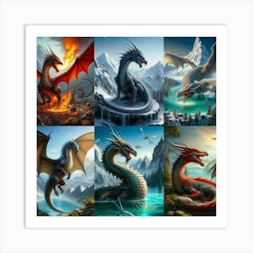 Dragons Art Print