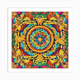 Colorful Mandala Art Print