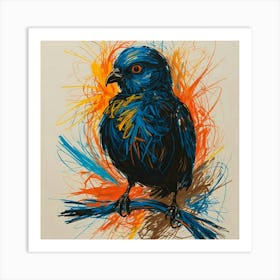 Blue Bird Art Print