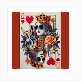 Queen Of Hearts Art Print