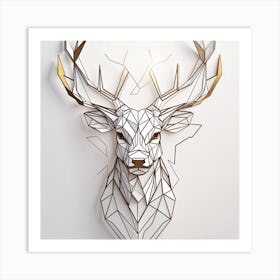 Deer Head Wall Art Art Print