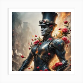 Steampunk Woman Art Print