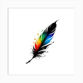 Feather Tattoo 12 Art Print