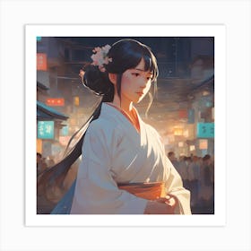 Geisha Art Print