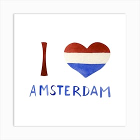 I Love Amsterdam Art Print