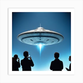 Alien Spaceship Art Print