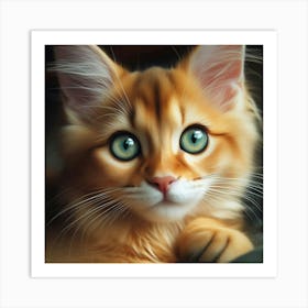 Cute Kitten Art Print