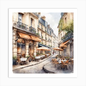 Paris Cafe 2 Art Print