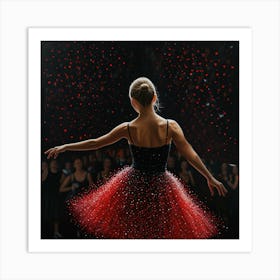 Dancer In Red Tutu Art Print