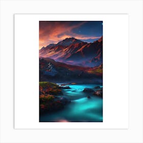 Mountain Landscape 2 Art Print