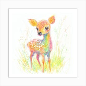 Fawn Grass Art Print