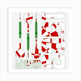 Limited Edition 1983 Darts 39th Birthday 1 Art Print