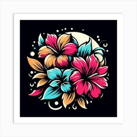 Hibiscus Flower Art Print