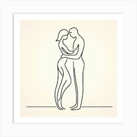 Love, line art Art Print