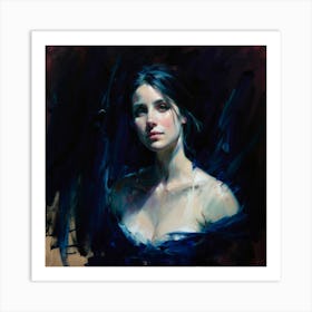 That Night Ethereal Strokes Capture The Shy Un Art Print