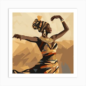 African Dancer Art Print