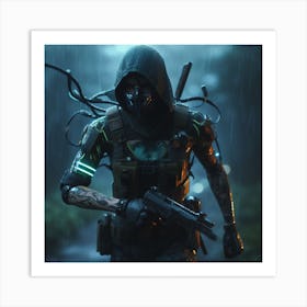 Soldier In The Rain Art Print