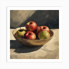 Apples In A Bowl Art Print