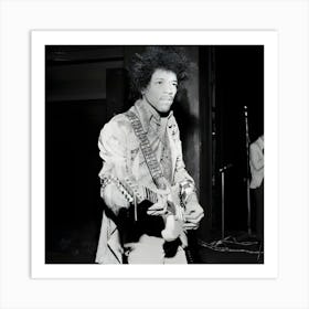 American Guitarist, Composer And Singer Jimi Hendrix Art Print