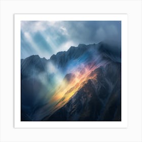 Rainbow Mountain 1 Art Print