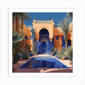 House In Morocco Art Print