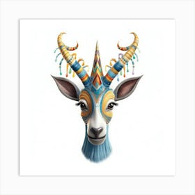 Antelope Head Art Print