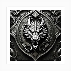 Dragon Head Art Print