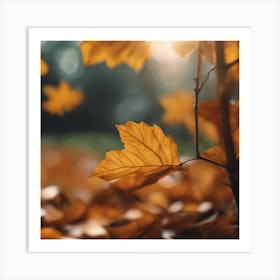 Autumn Leaves 12 Art Print