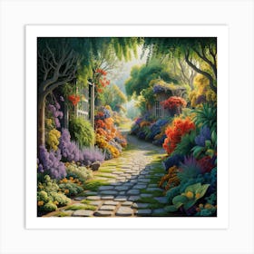 Garden Path 5 Art Print