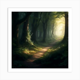 The Forest Path Art Print