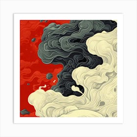 Asian Smoke Art Print