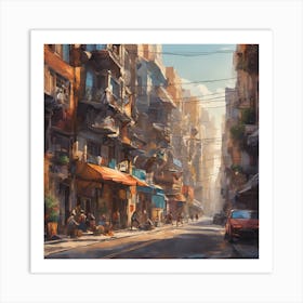 Urban City Street Art Print