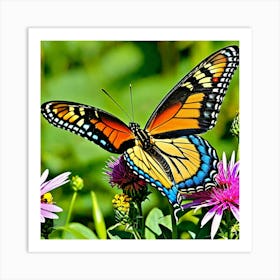 Butterflies Insect Lepidoptera Wings Antenna Colorful Flutter Nectar Pollen Metamorphosis (4) Art Print