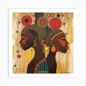 Two African Women Art Print