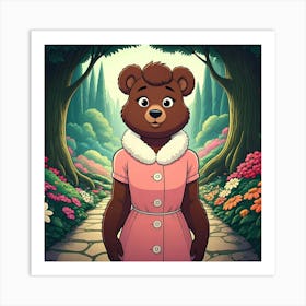 Lady Bear Art Print