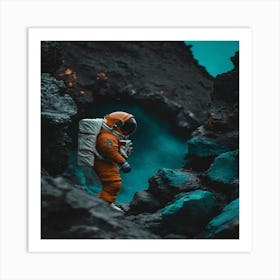 Astronaut In Space 2 Art Print