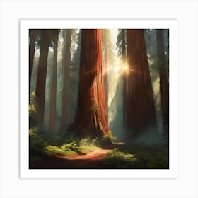 Redwood Forest Art Print