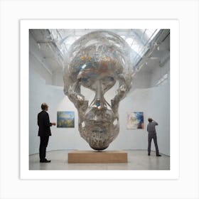 Sculpture Of A Head 1 Art Print