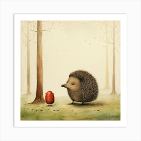 Hedgehog And Egg Art Print