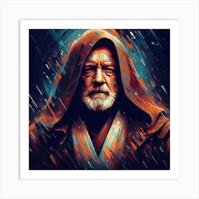 Obi Wan Kenobi Alec Guiness Cosmic Star Wars Art Print Art Print