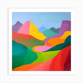 Abstract Travel Collection Liechtenstein 1 Art Print