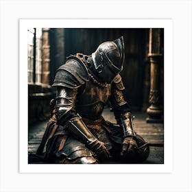 Knight In Armor Art Print