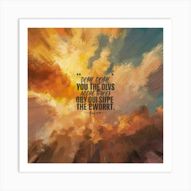 Abstract With A Quote Art Print