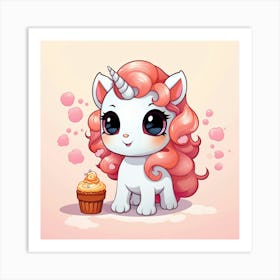 Cute Unicorn 554 Art Print