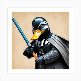 Darth Duck Art Print