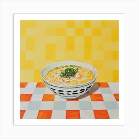 Pho Noodle Soup Yellow 2 Art Print