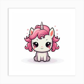 Cute Unicorn 571 Art Print